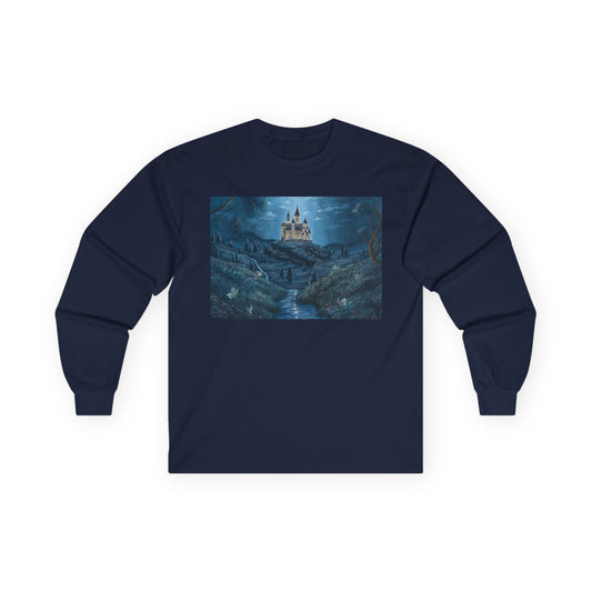 "The Moonlit Castle" Unisex 100% Cotton Long Sleeve Tees S-5XL