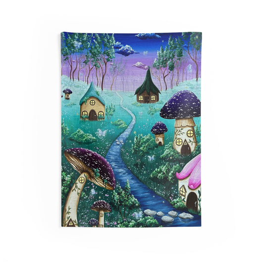 Fairy Village Wall Tapestries
