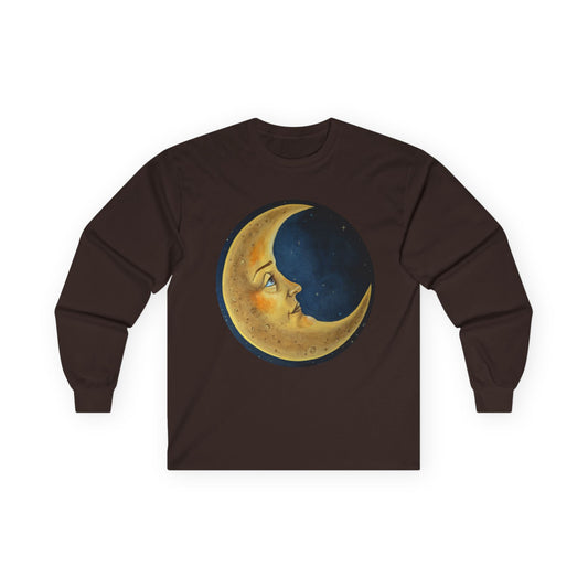 "The Moon" Unisex 100% Cotton Long Sleeve Tees S-5XL