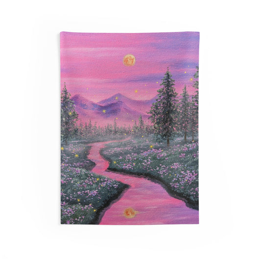 Pink Skies Wall Tapestry