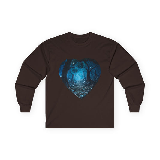 "Whispering Forest" Cotton Long Sleeve Tees S-5XL