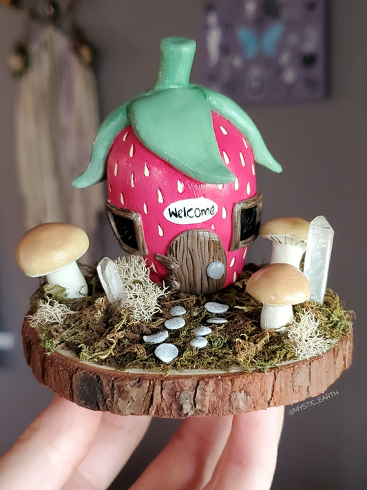 Strawberry House Decoration (Sculpture Pre-Order)
