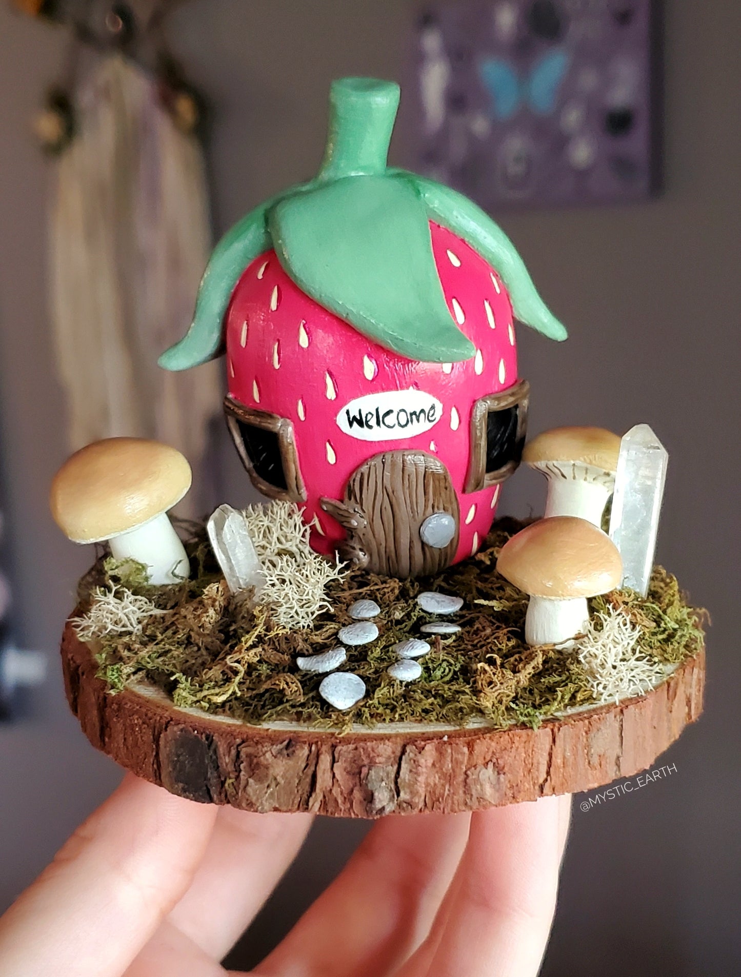 Strawberry House Decoration (Sculpture Pre-Order)