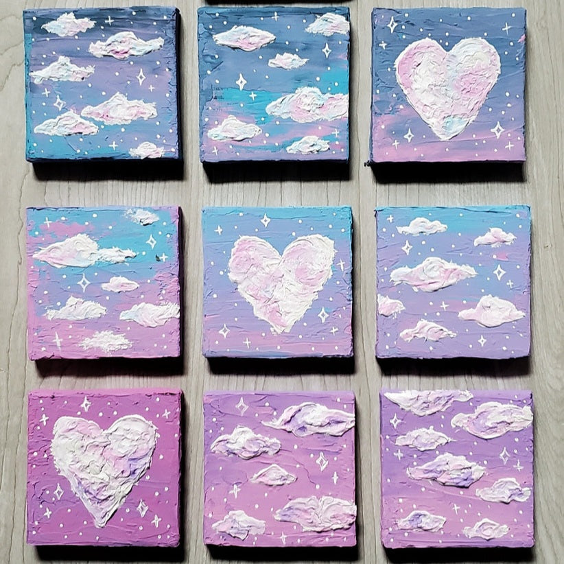 Mini Pastel Cloud Paintings (sold separately)