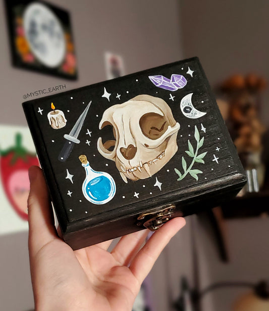 Cat Skull Hidden Gem Box