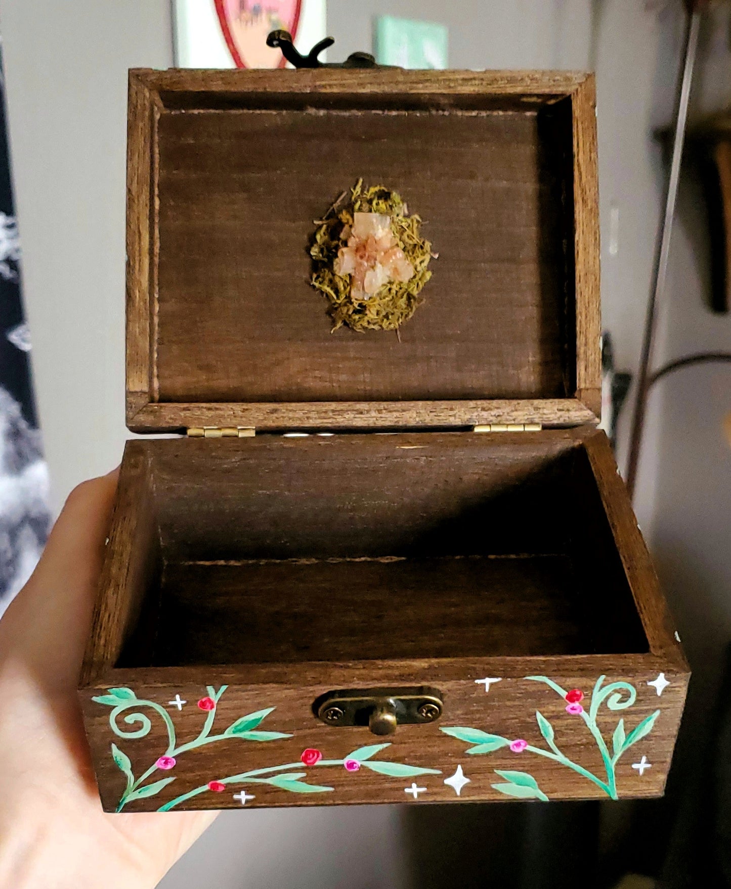 Moon Phase Hidden Gem Box (Brown)