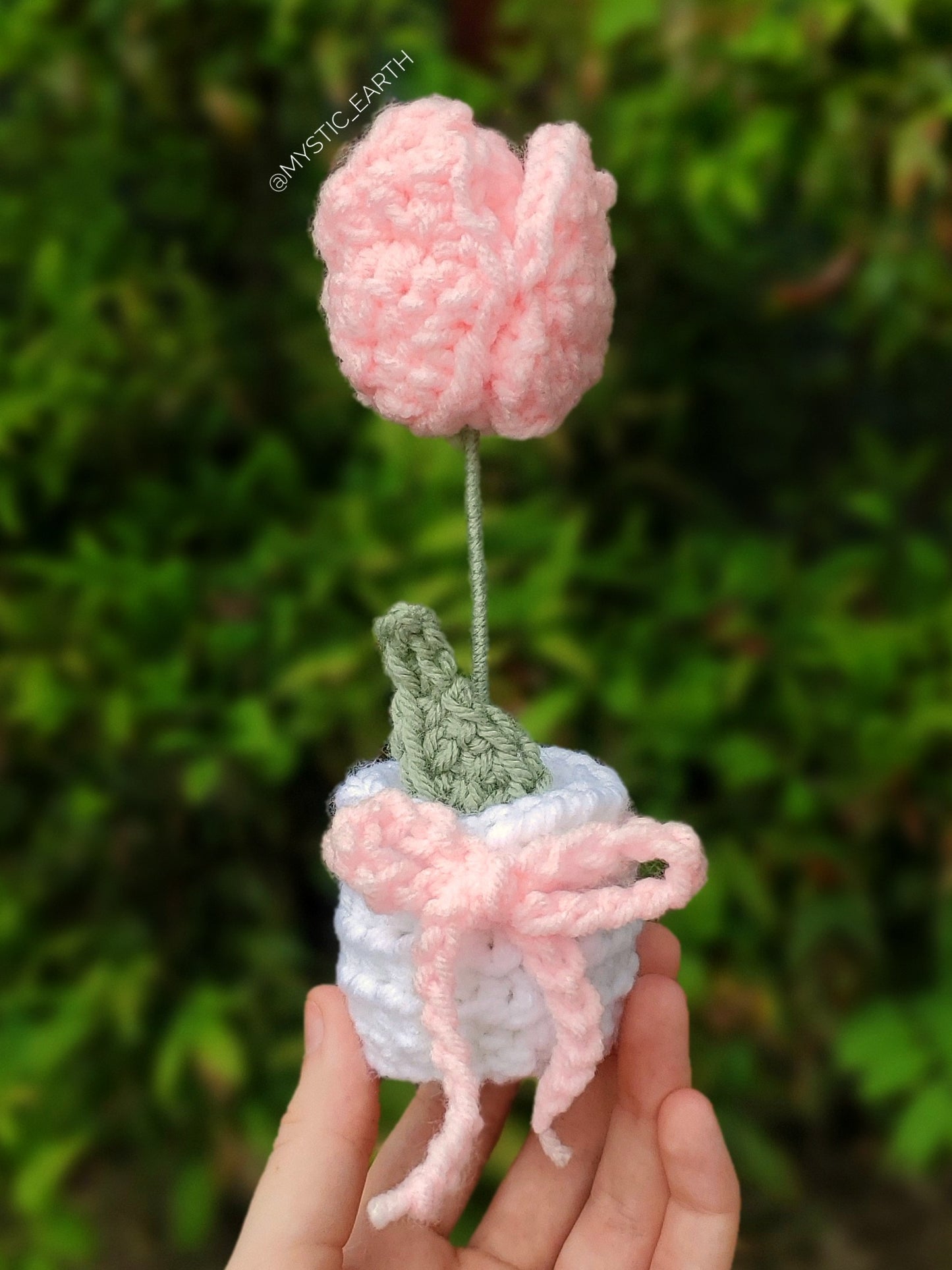 Crochet Potted Tulip
