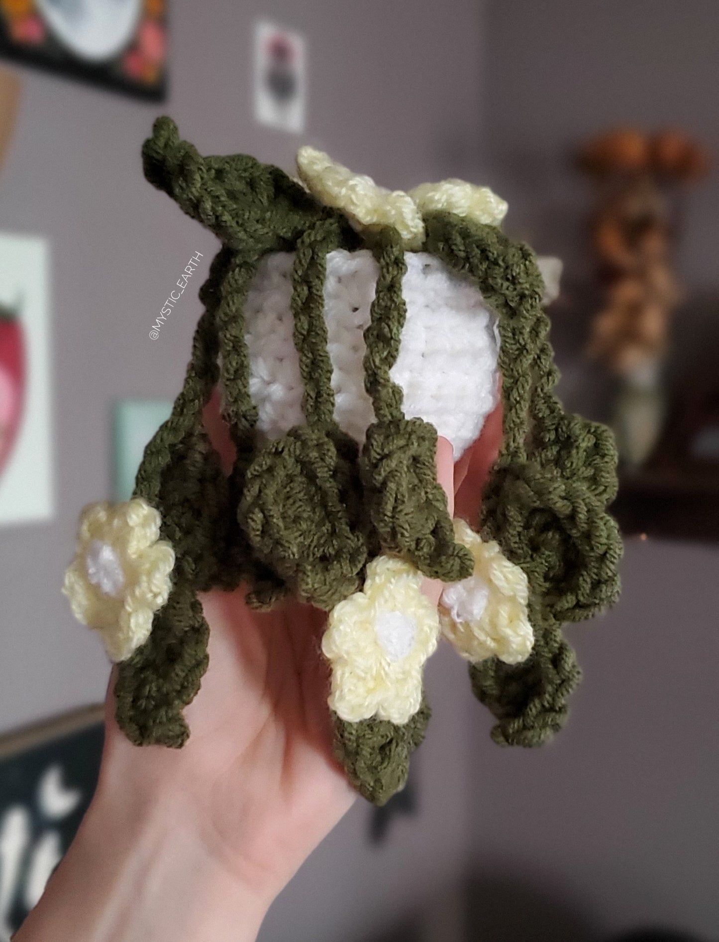 Crochet Potted Daisy Plant