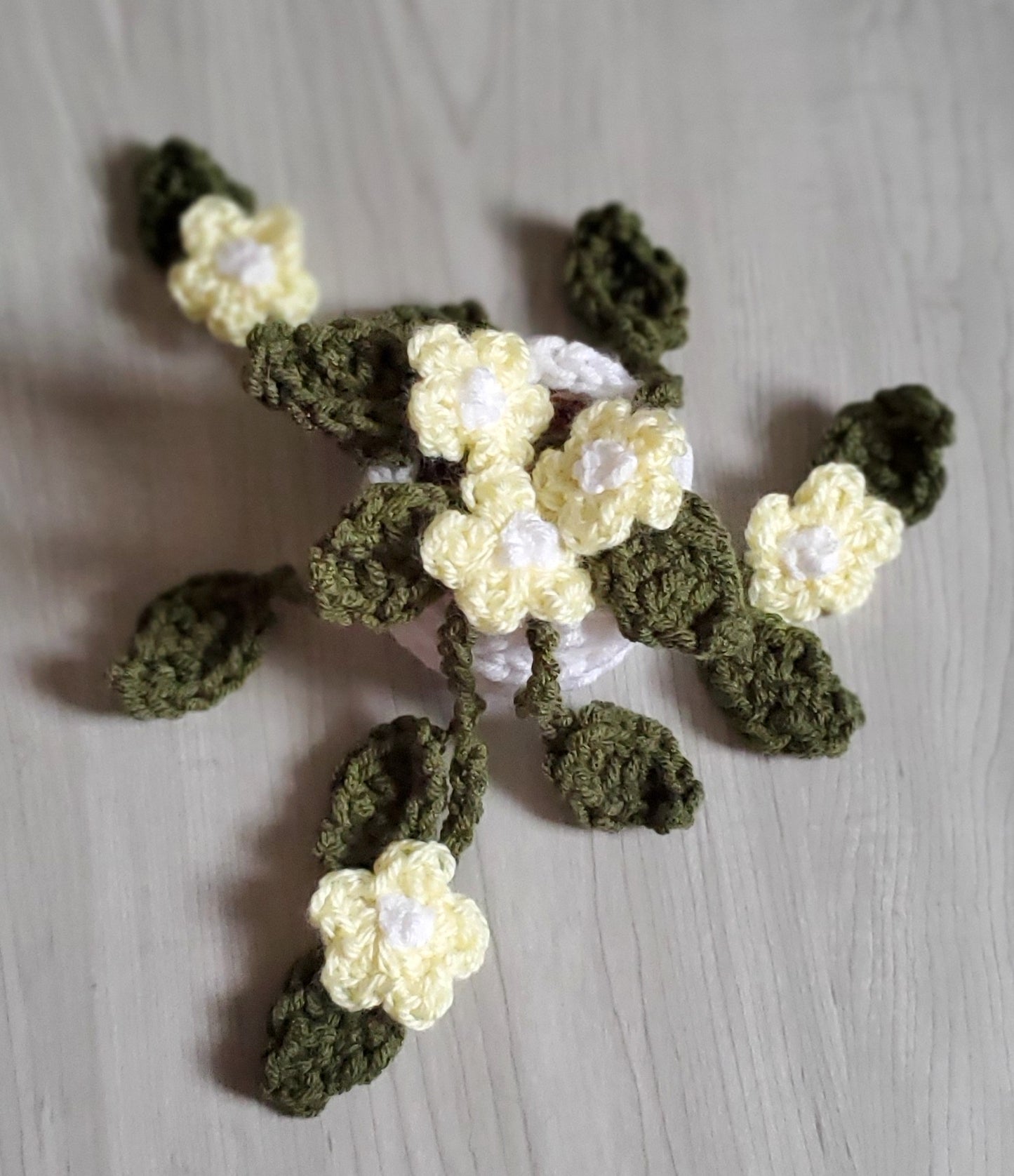 Crochet Potted Daisy Plant