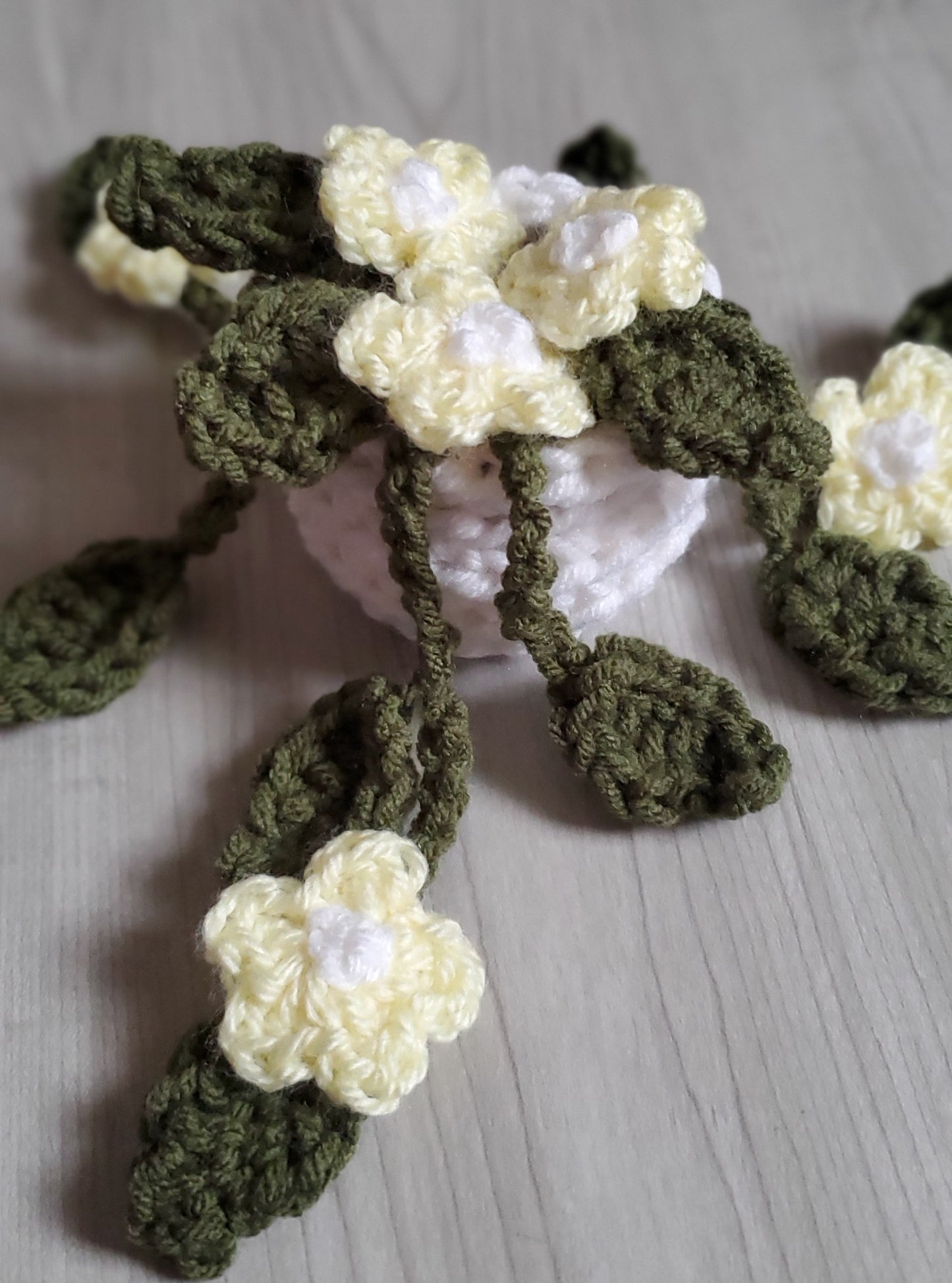 Crochet Potted Daisy Plant