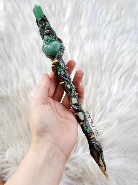 Green Aventurine Mush Wand