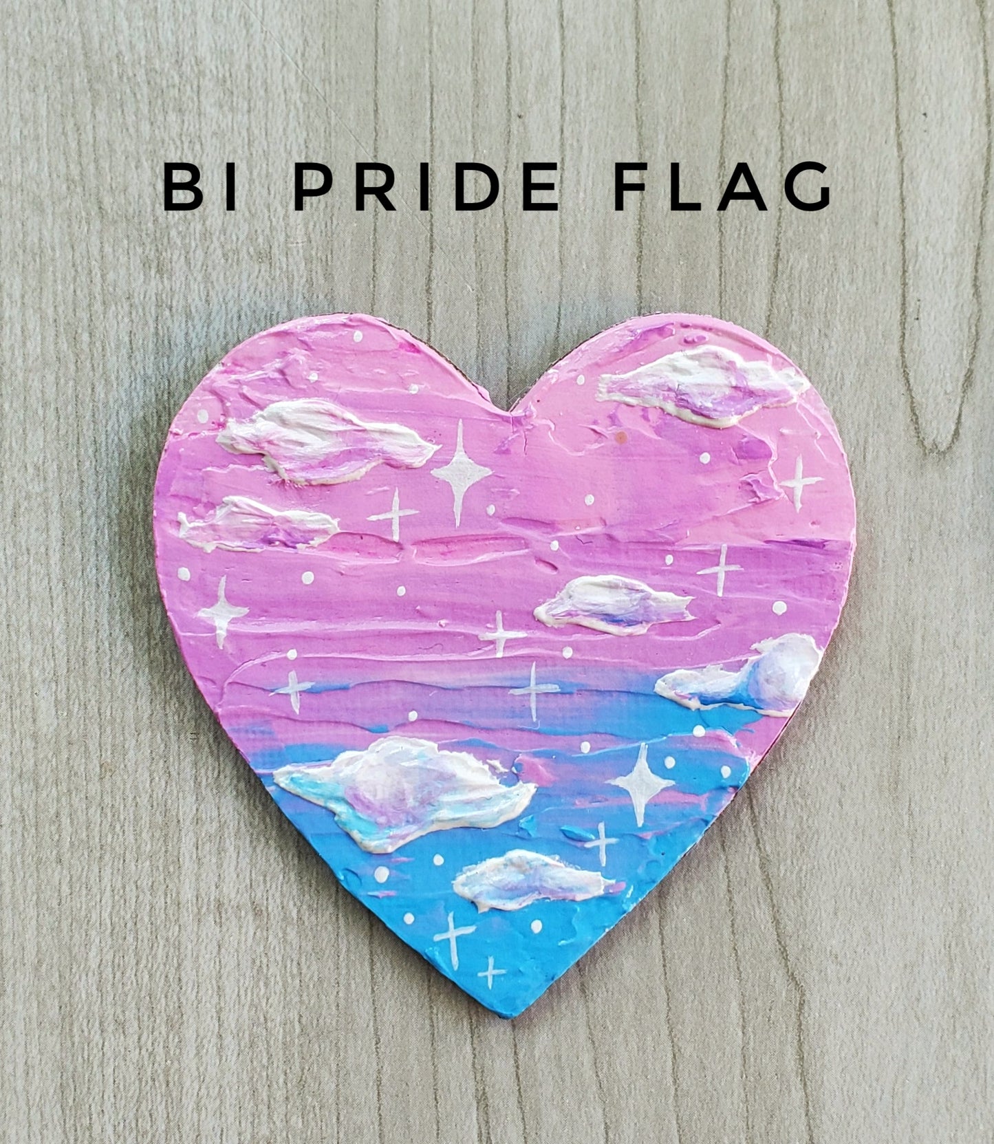 Textured Sunset Pride Flag Magnets