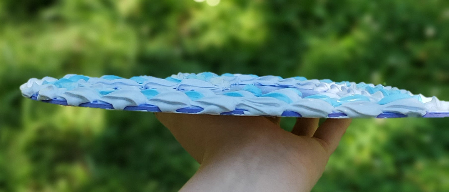 Textured Blueberry Cake Painting