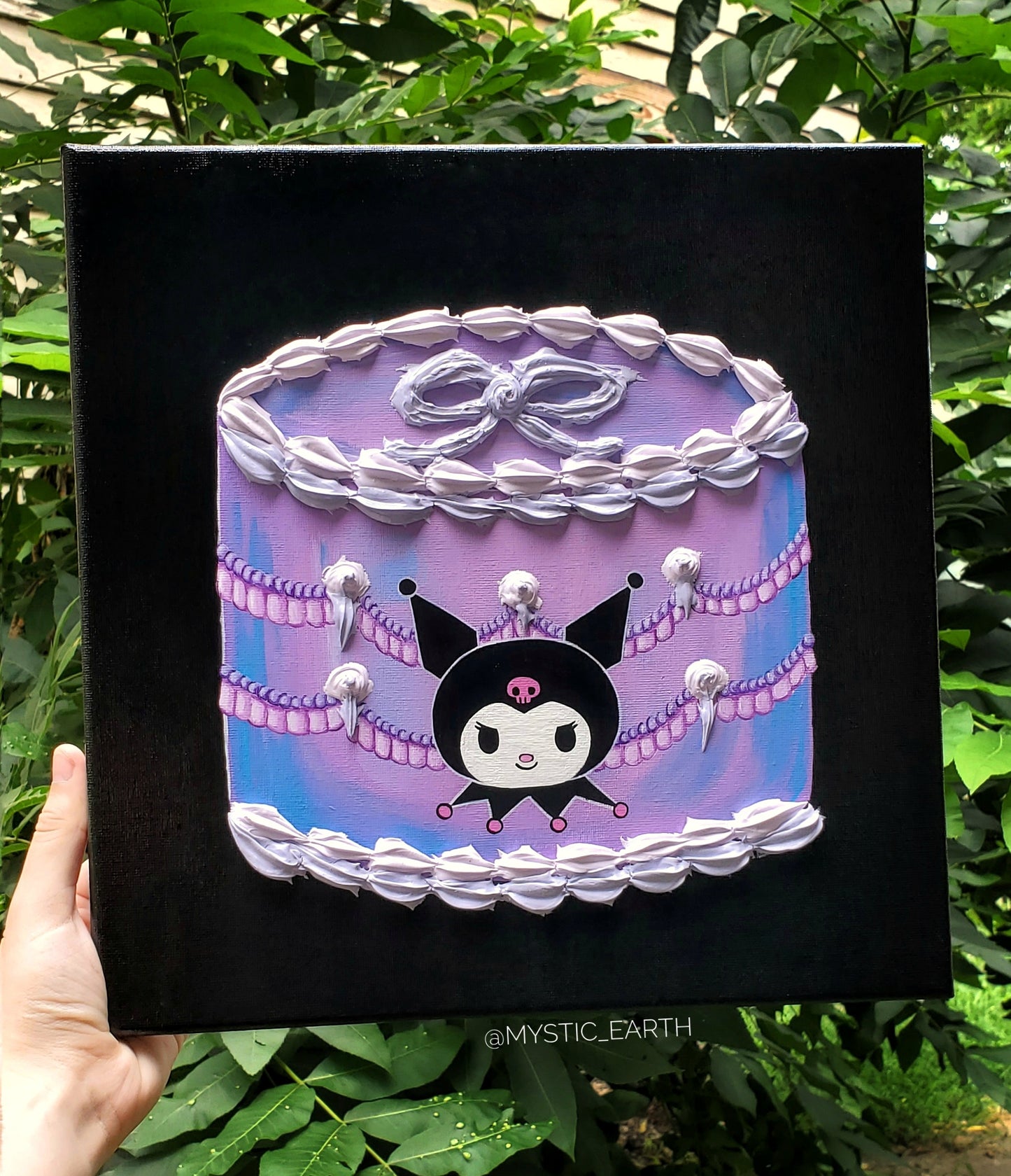 Kuromi Cake Painting