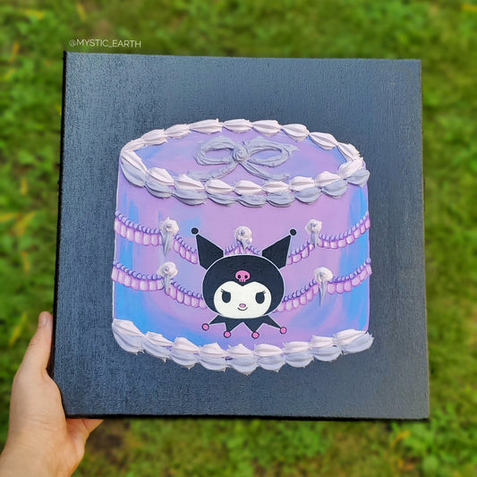 Kuromi Cake Painting