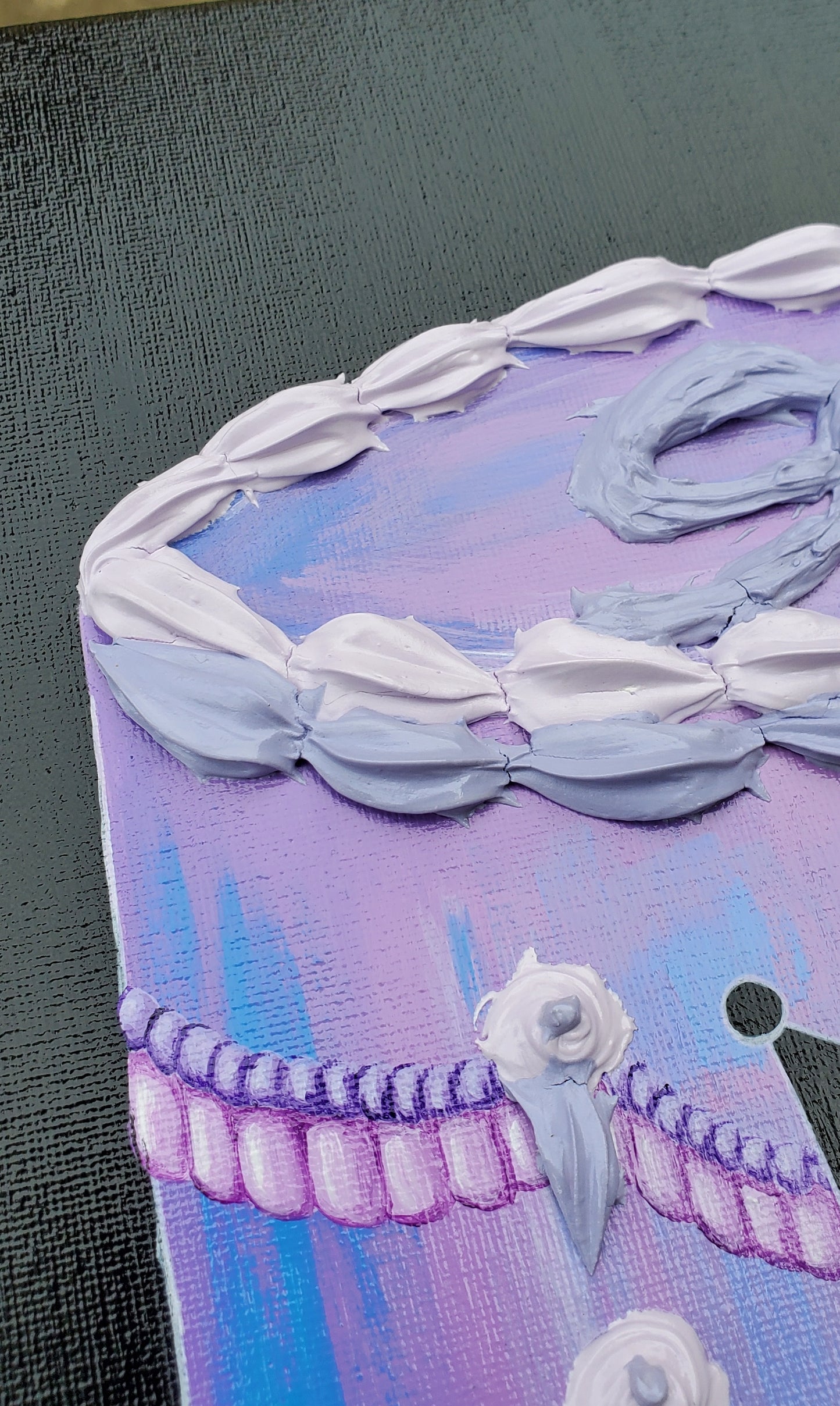 Kuromi Cake Painting
