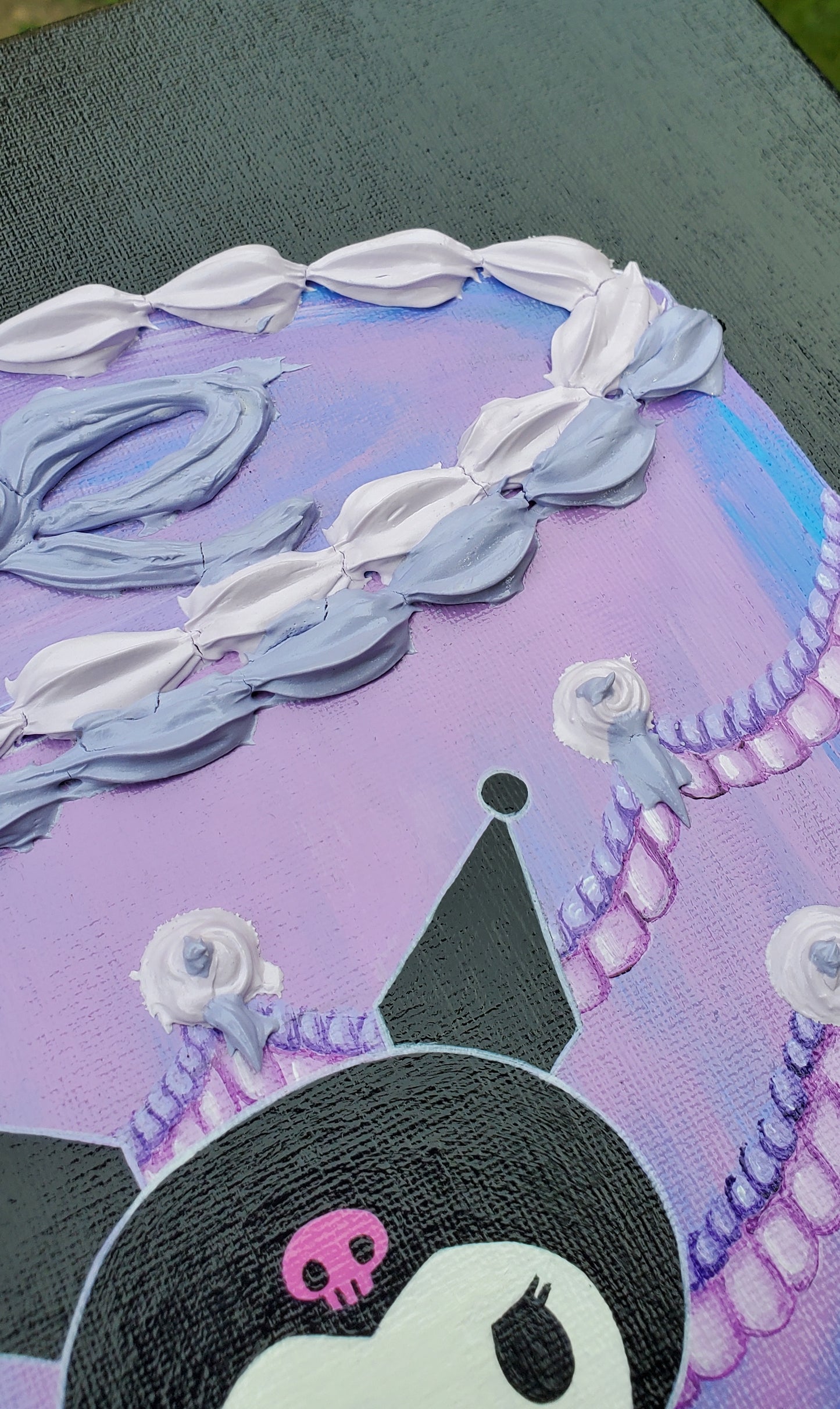 Kuromi Cake Painting