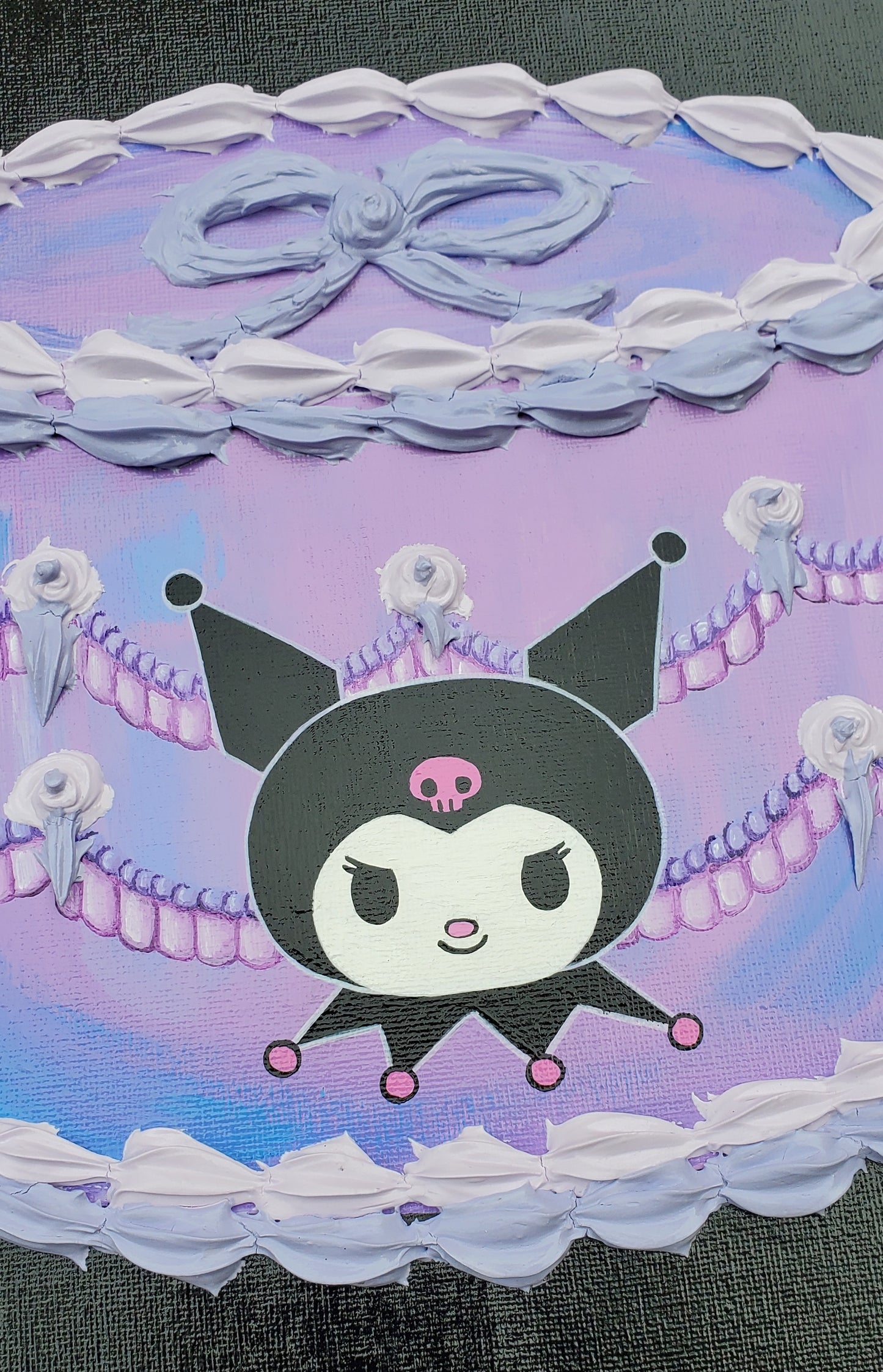 Kuromi Cake Painting