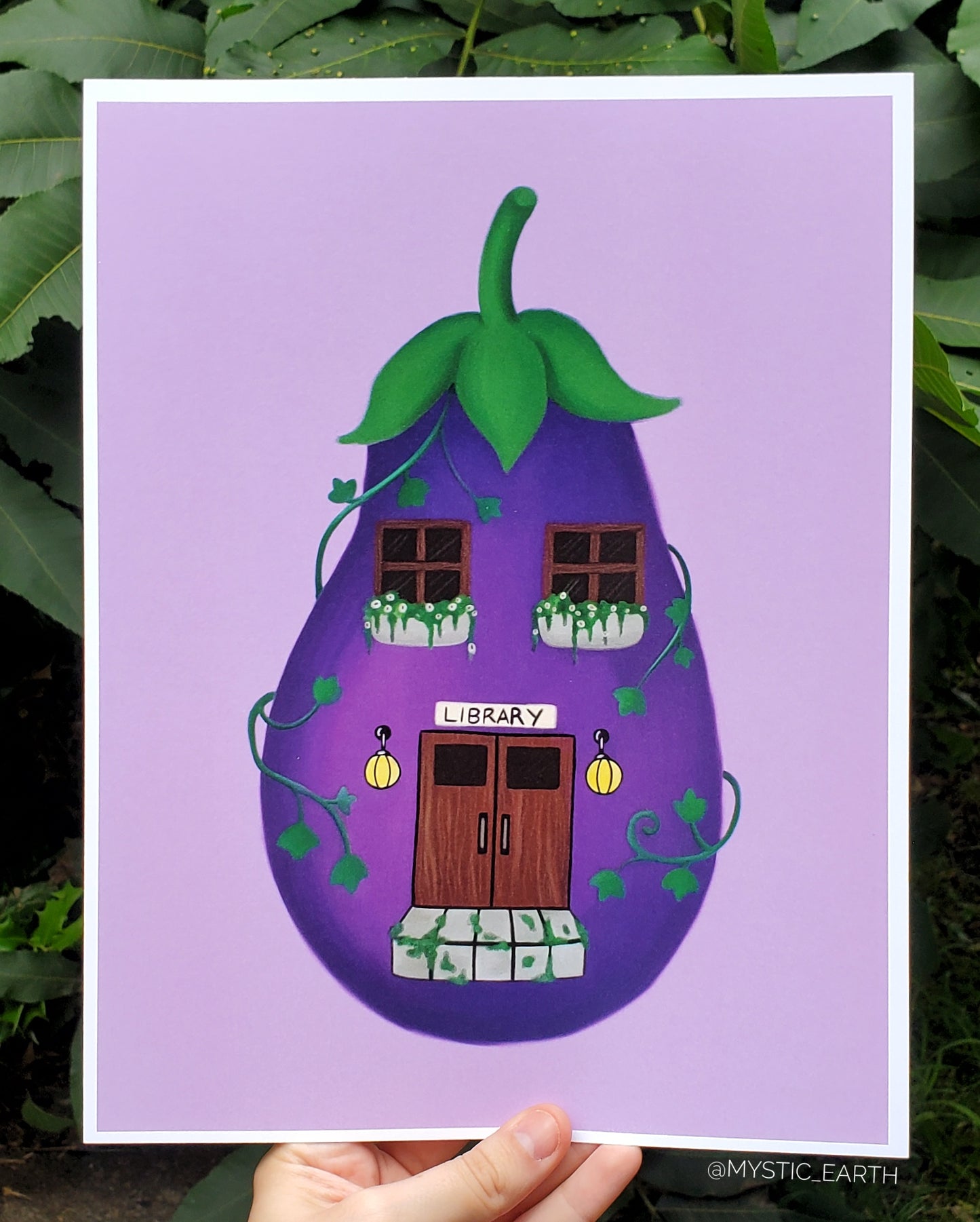Eggplant Library Prints
