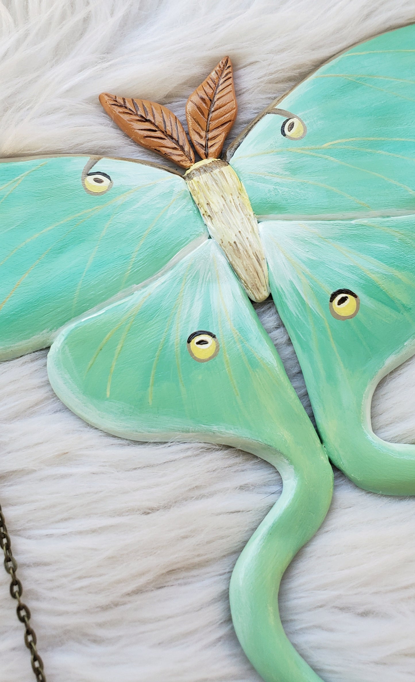 Luna Moth Crystal Wall Hanging