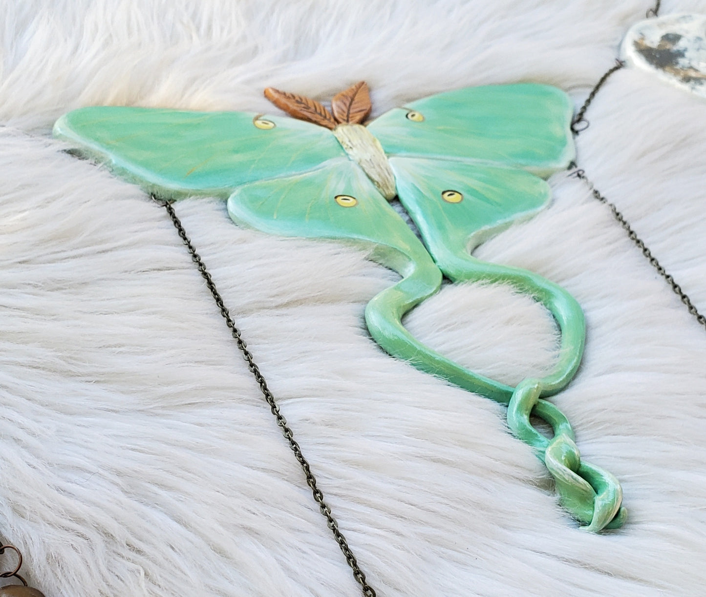 Luna Moth Crystal Wall Hanging