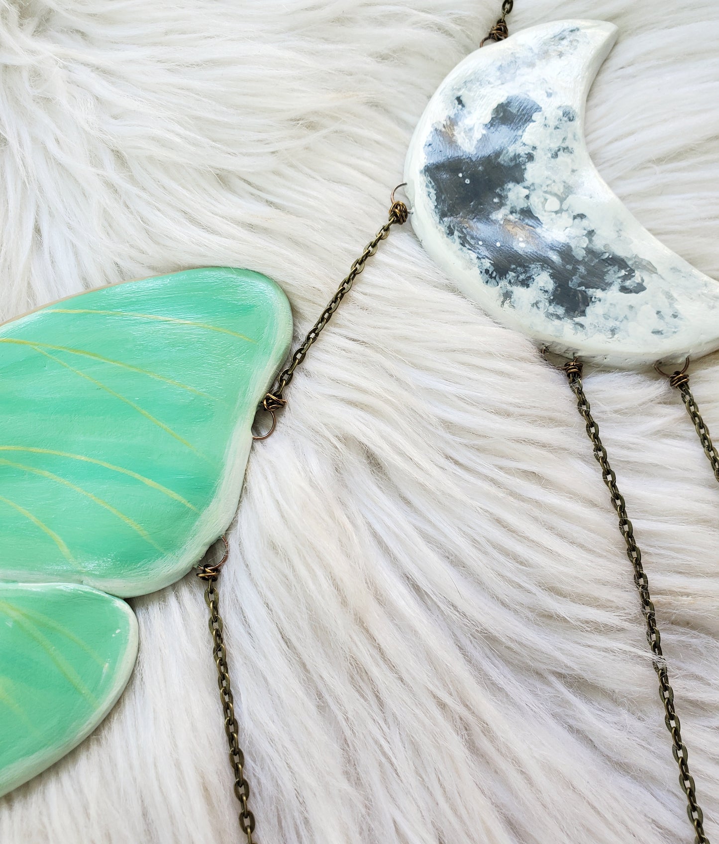 Luna Moth Crystal Wall Hanging