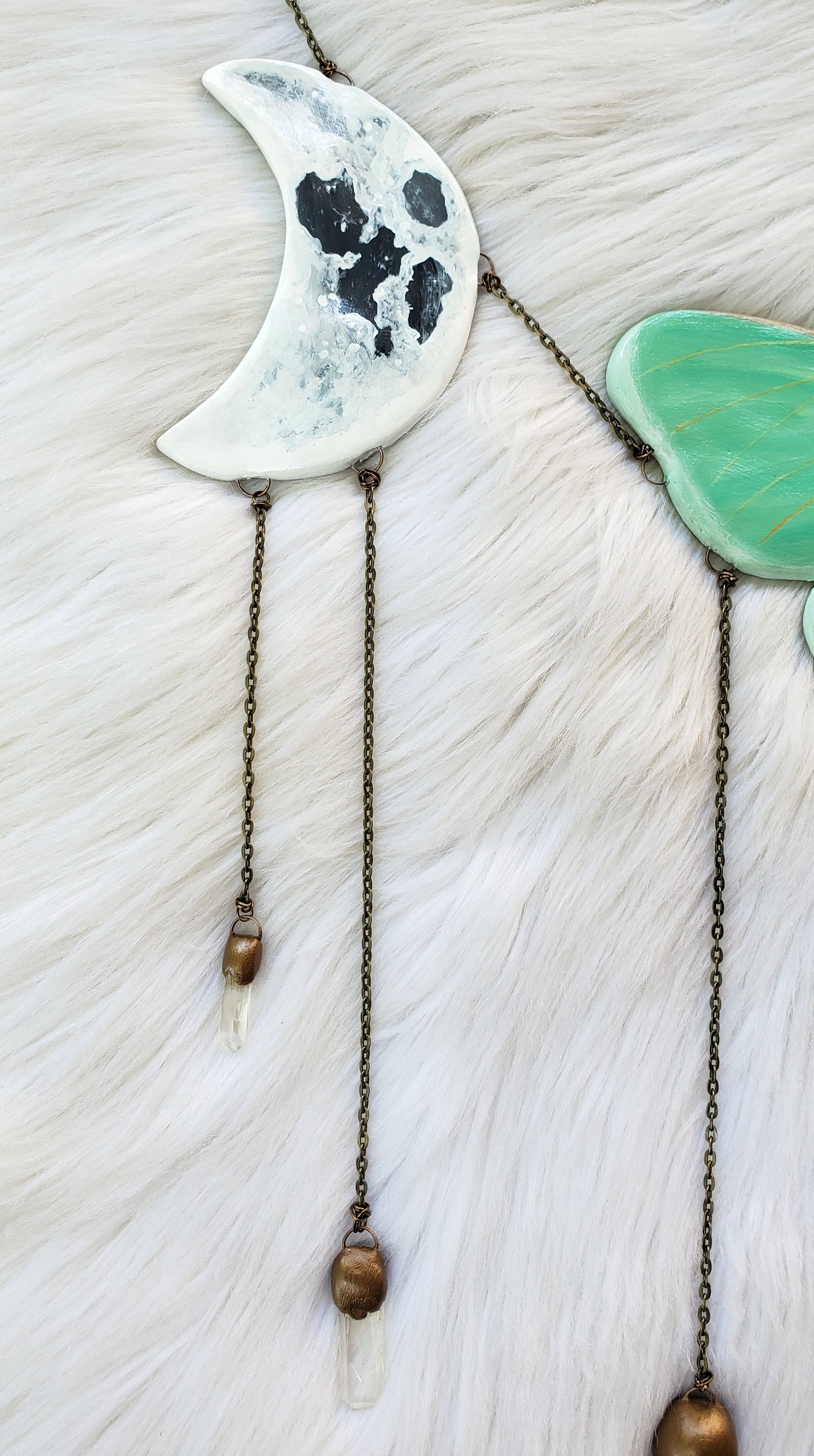Luna Moth Crystal Wall Hanging