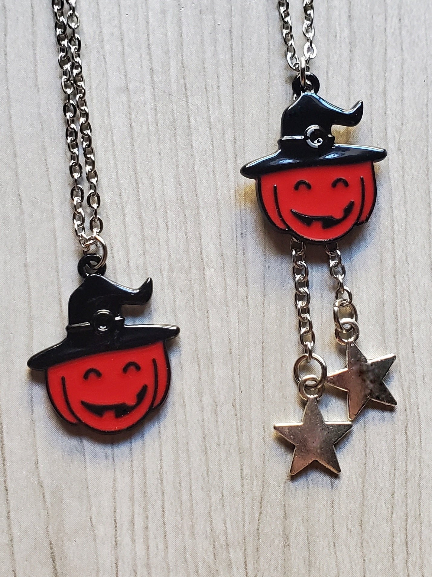 Witch Jackolantern Necklaces