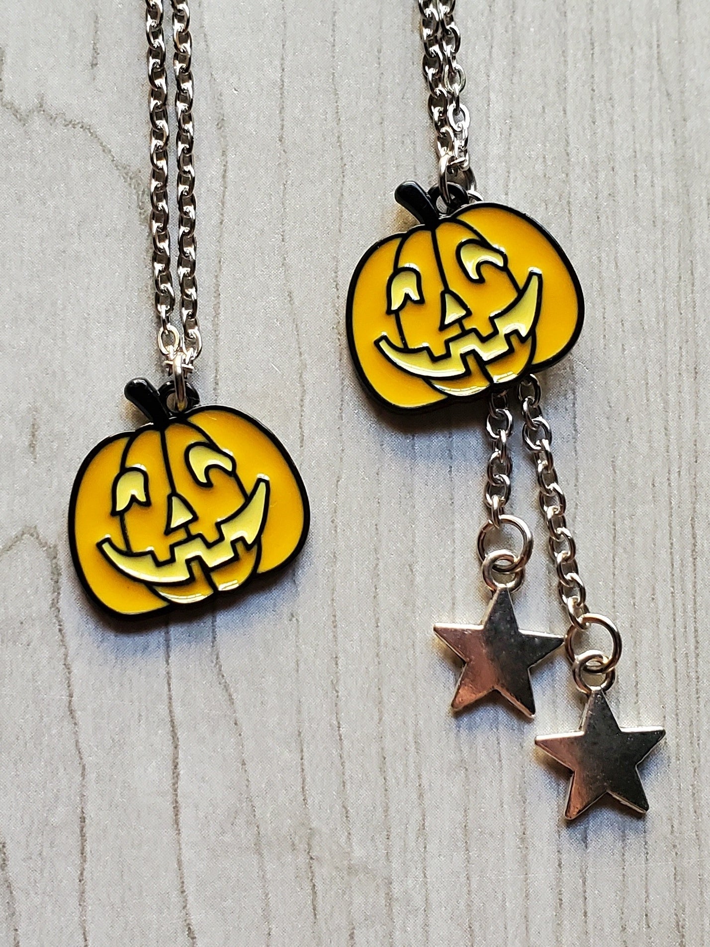 Classic Jackolantern Necklaces (Light Orange)