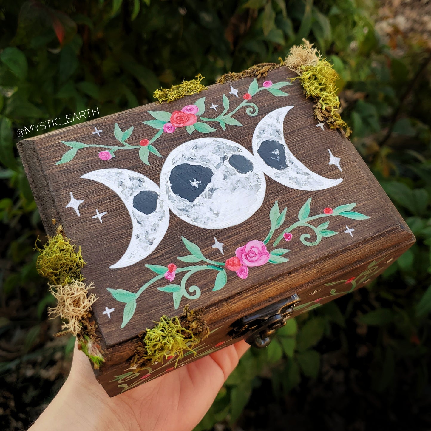Moon Phase Hidden Gem Box (Brown)