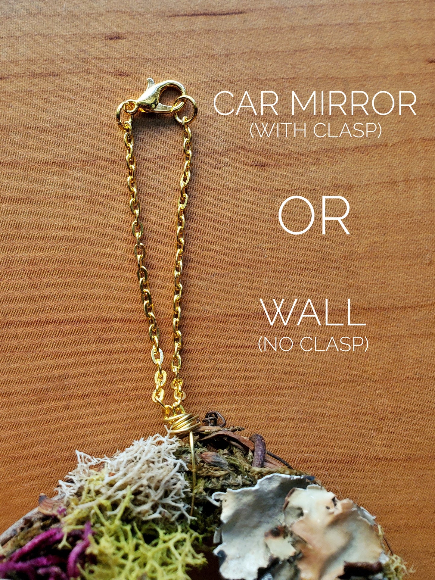 Frilly White Floral Crystal Wreaths - Car Mirror or Wall Hanging