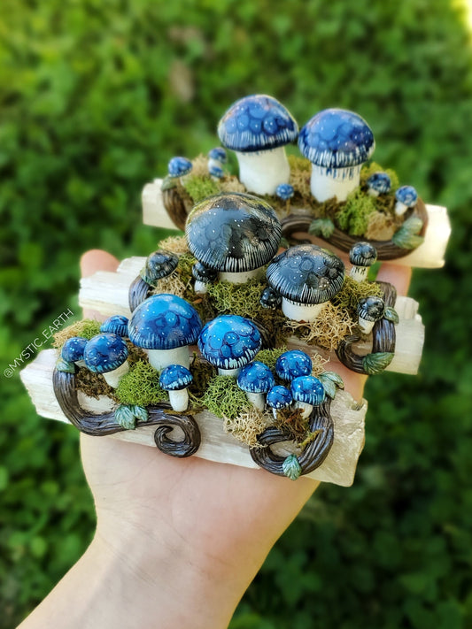 Crystal Fairy Log Sculptures