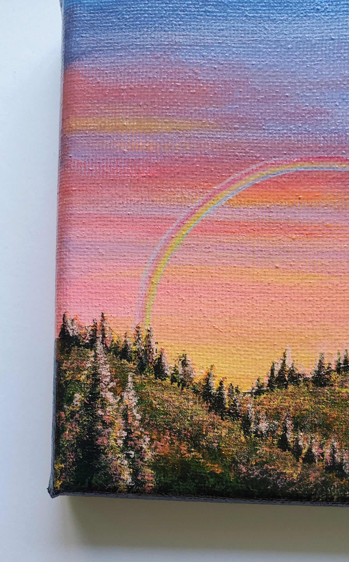 Rainbow Hills Painting (5"x5")