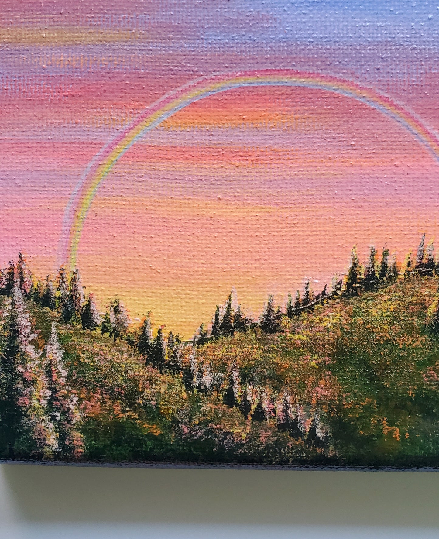 Rainbow Hills Painting (5"x5")