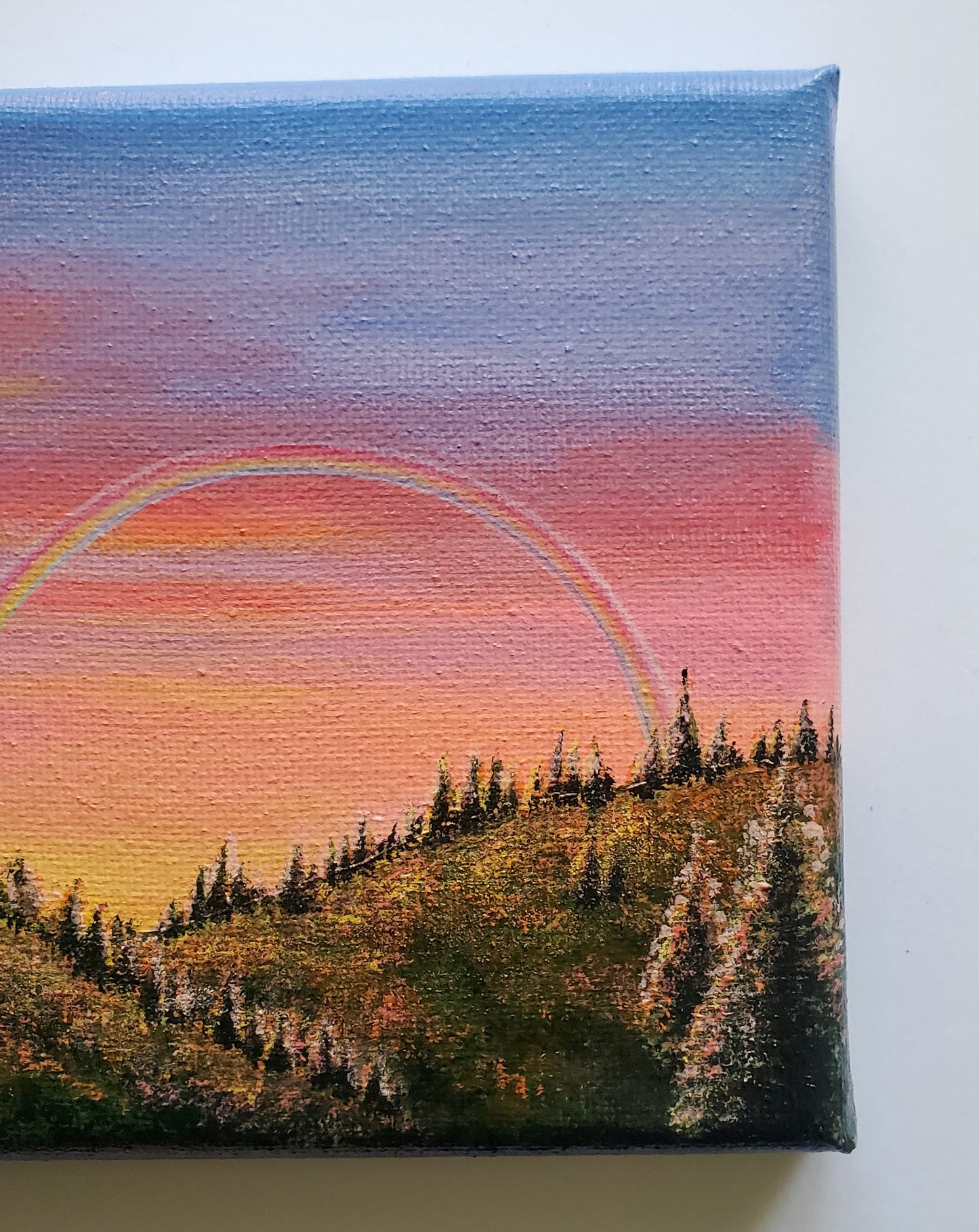 Rainbow Hills Painting (5"x5")