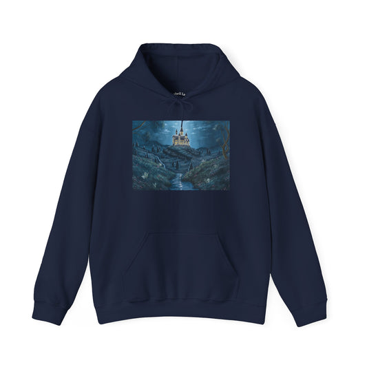 "The Moonlit Castle" Unisex Pullover Hoodie S-5XL