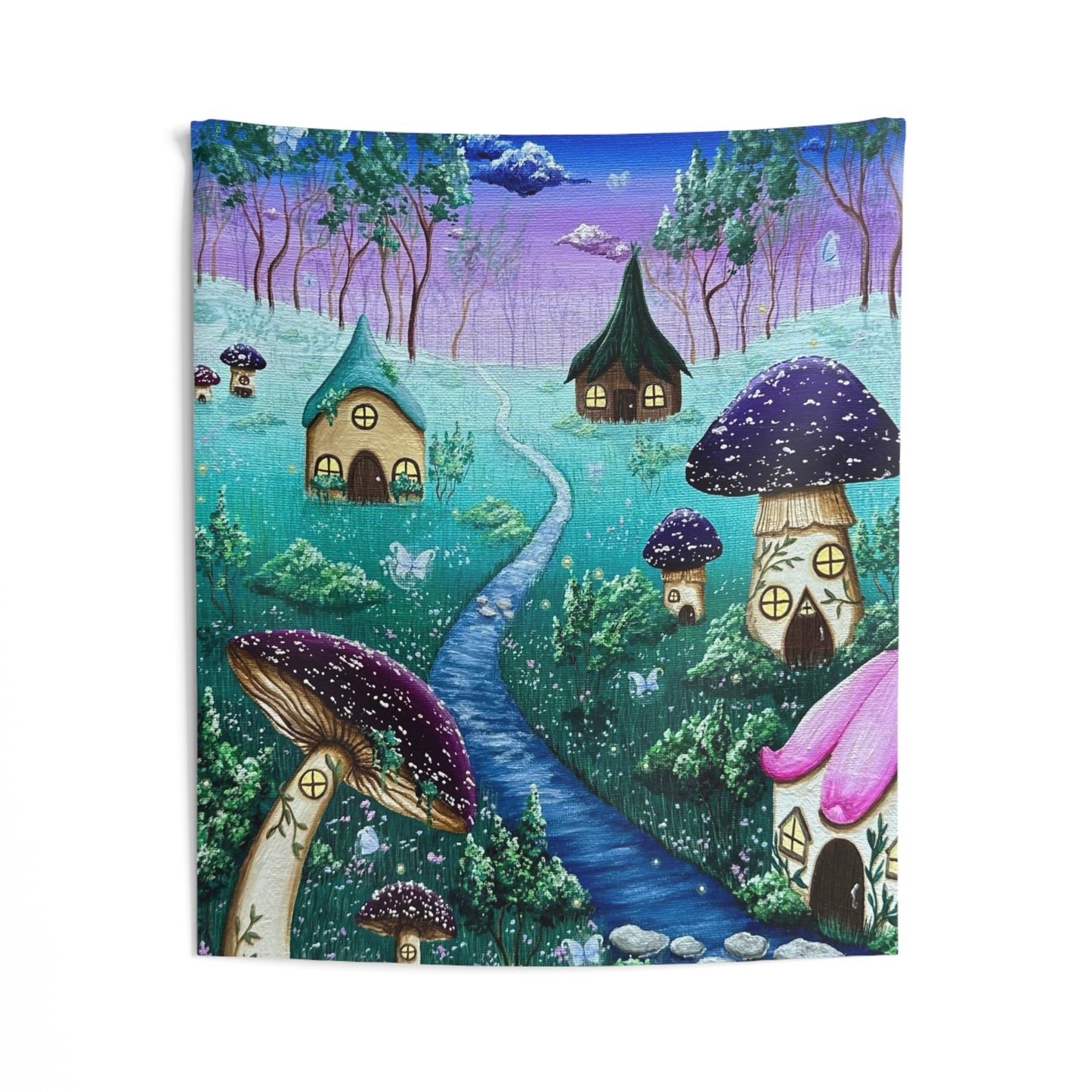 Fairy Village Wall Tapestries