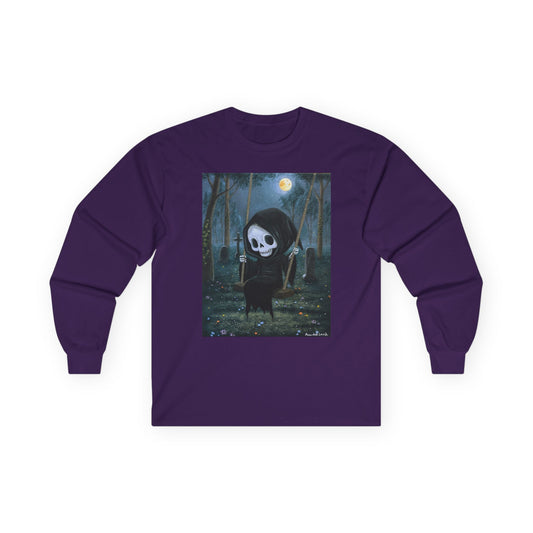 "Grim Reaper" Unisex 100% Cotton Long Sleeve Tees S-5XL