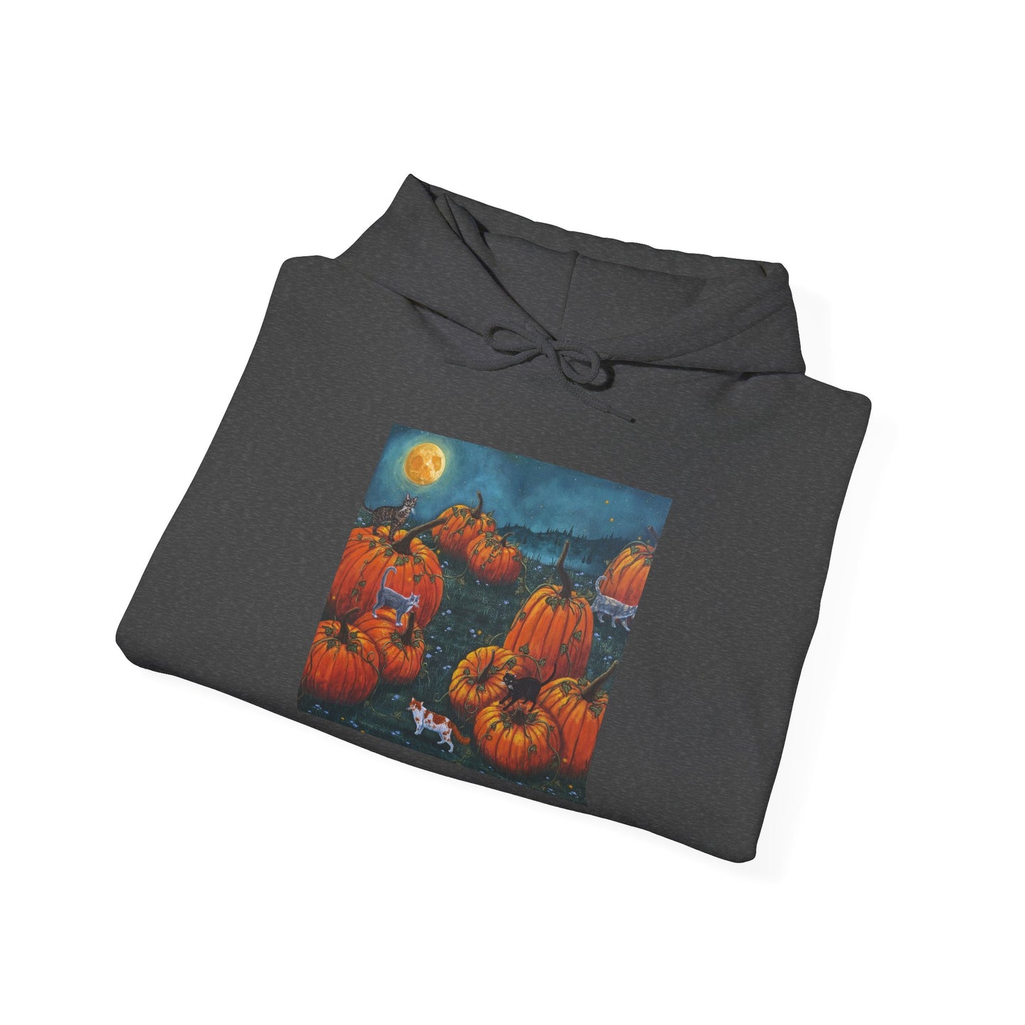 "Pumpkin Kitties" Unisex Pullover Hoodie S-5XL