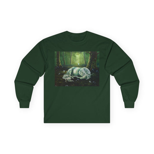 "The Unicorns Slumber" Unisex 100% Cotton Long Sleeve Tees S-5XL