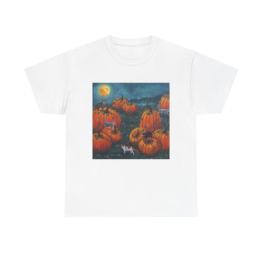 "Pumpkin Kitties" Unisex Cotton Tees S-5XL