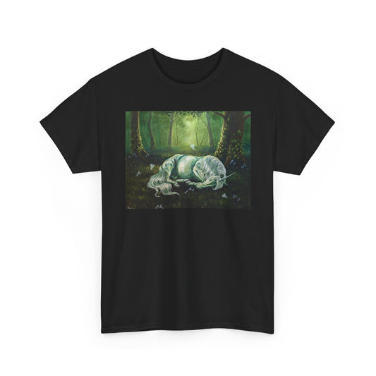 "The Unicorns Slumber" Unisex Cotton Tee