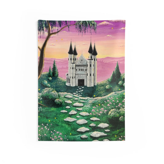 Castle in the Mountains Wall Tapestries