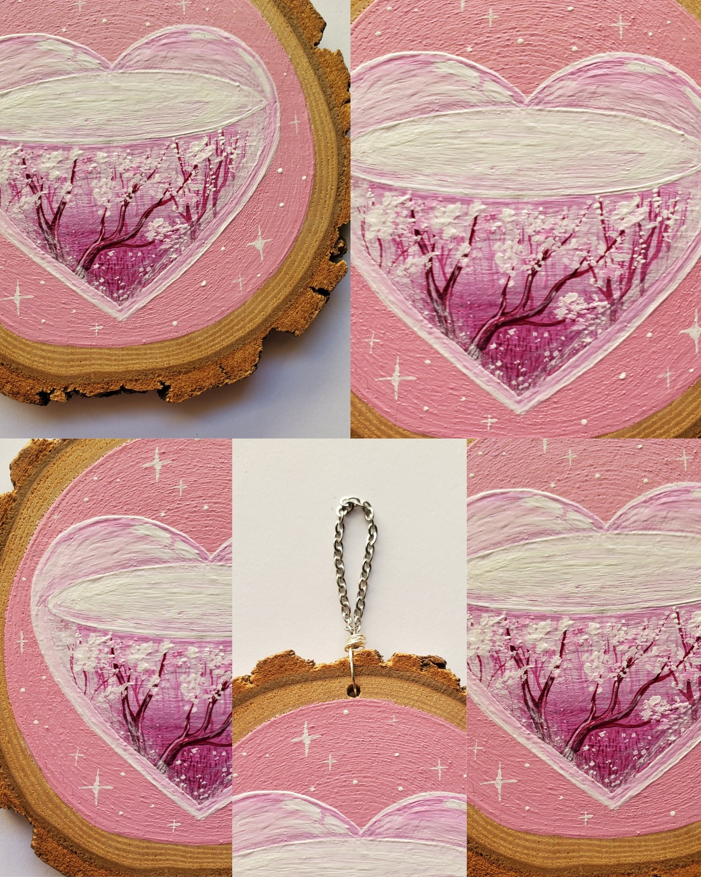 Mini Cherry Blossom and Fairy Forest Paintings
