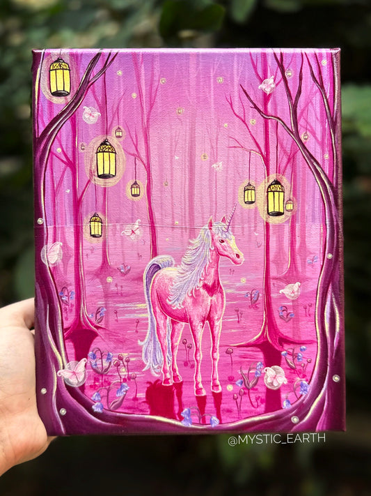 Unicorn Forest Painting