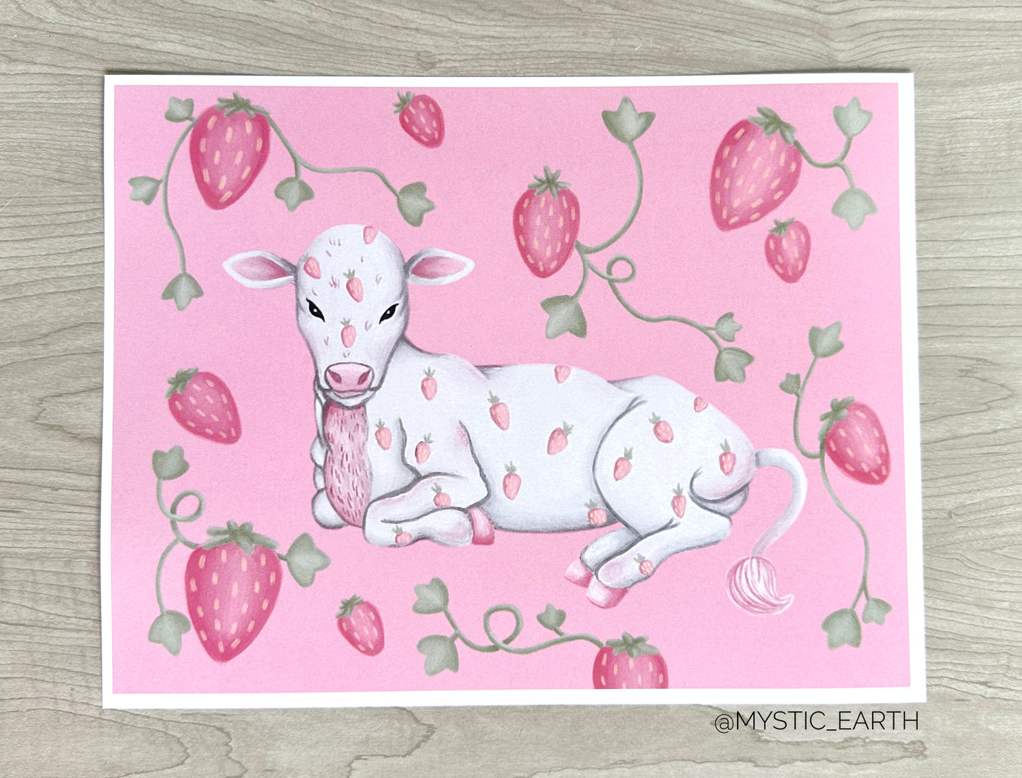Strawberry Cow Prints