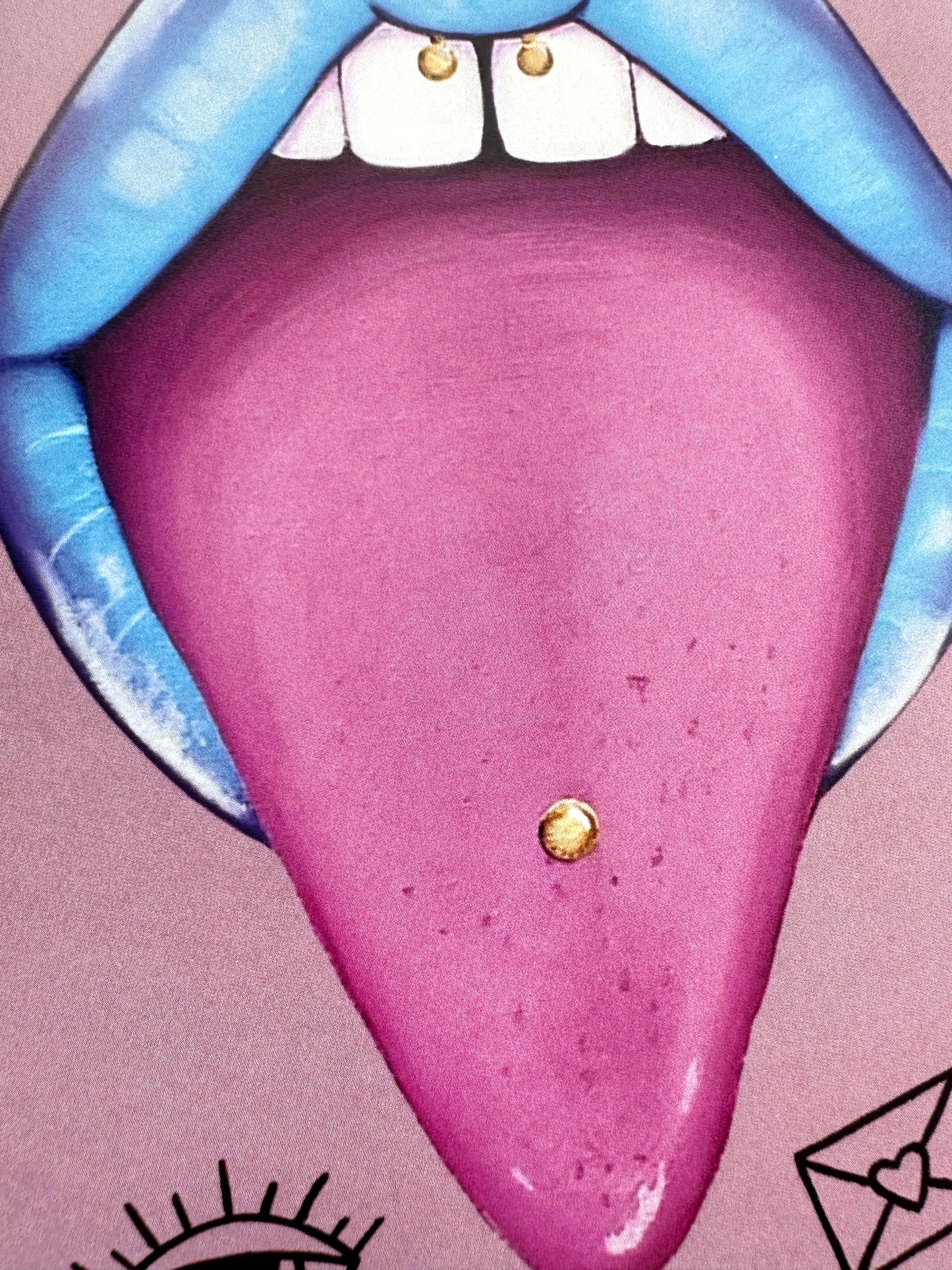 Blue Lips Prints