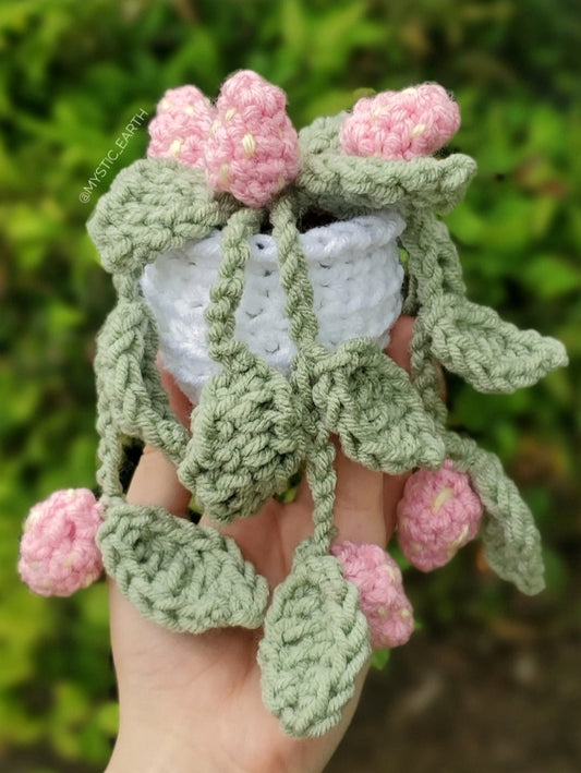 Crochet Potted Strawberry Plant