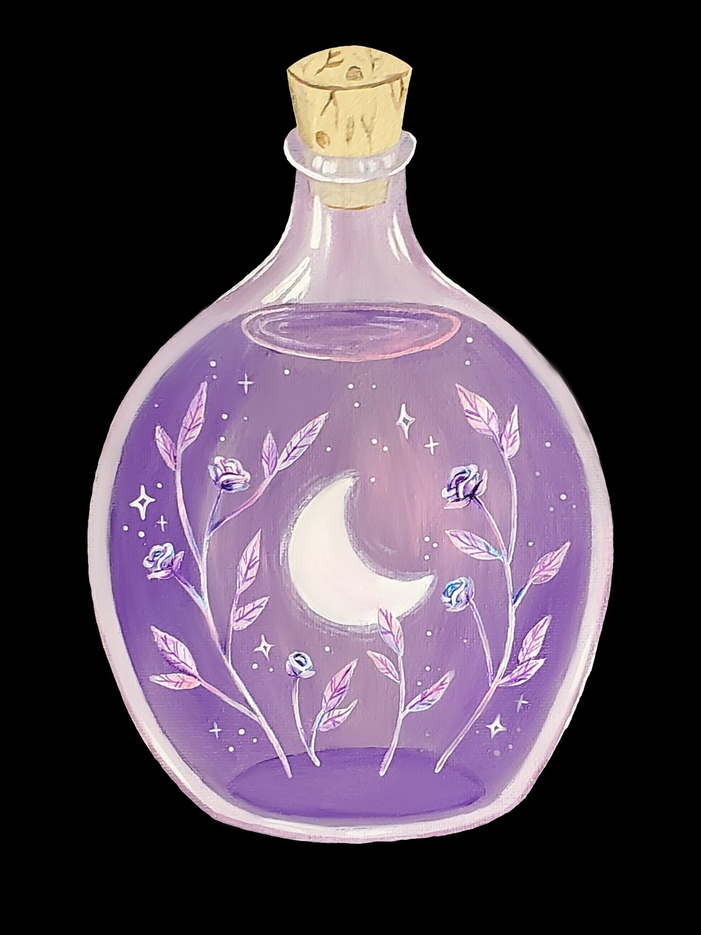 Rose Potion Bottle Prints