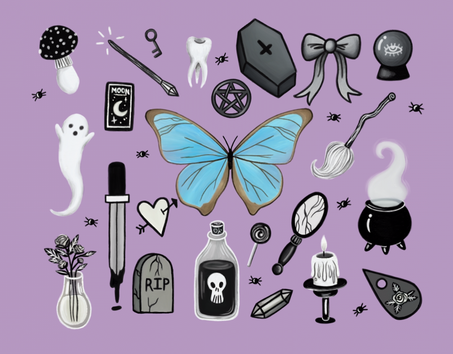 Pearl Morpho Butterfly Prints